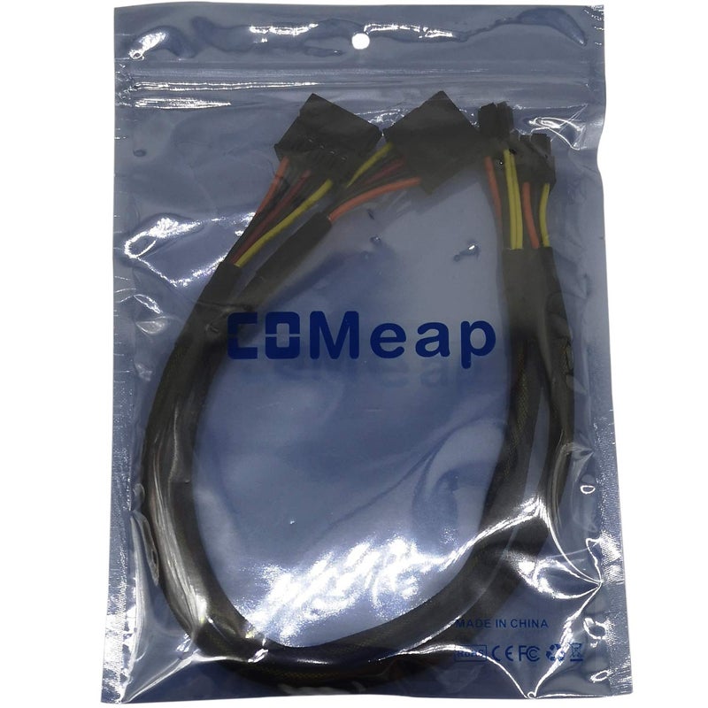COMeap SATA Power Cable for Dell Inspiron 3653 3650 Series, SATA 15 Pin to Mini 6 Pin ATX Adapter Compatible Part No. GP2JM 15-inch(38cm) (Pack of 2) - Image 5